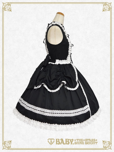lolitafashionキュドパリジャンパースカート　黒白