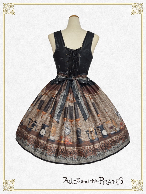 Fleeting morments ～月下の不思議な珈琲店～柄 ジャンパースカートⅠ（クロ） クロ