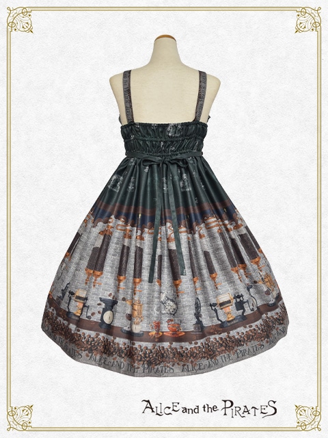 Fleeting morments ～月下の不思議な珈琲店～柄 ジャンパースカートⅡ（グリーン） グリーン