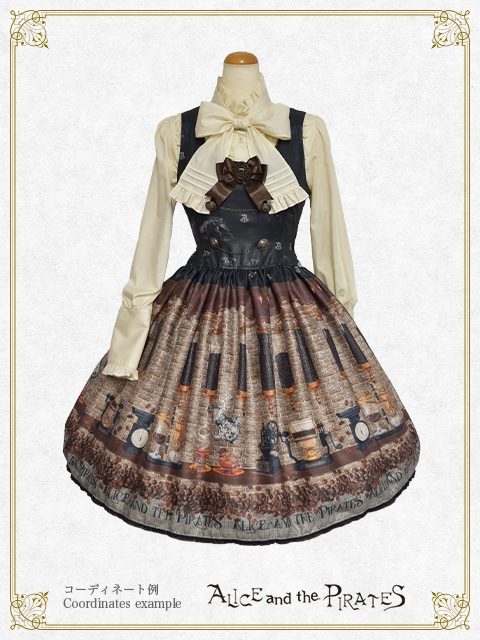 Fleeting morments ～月下の不思議な珈琲店～柄 ジャンパースカートⅠ（クロ） クロ