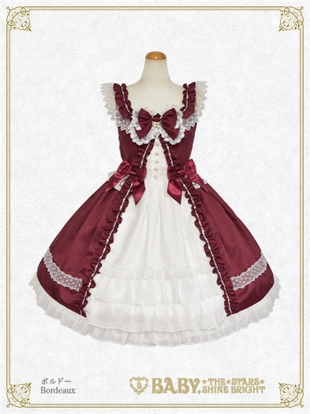 Pearl Bouquet ジャンパースカート（ボルドー） ボルドー