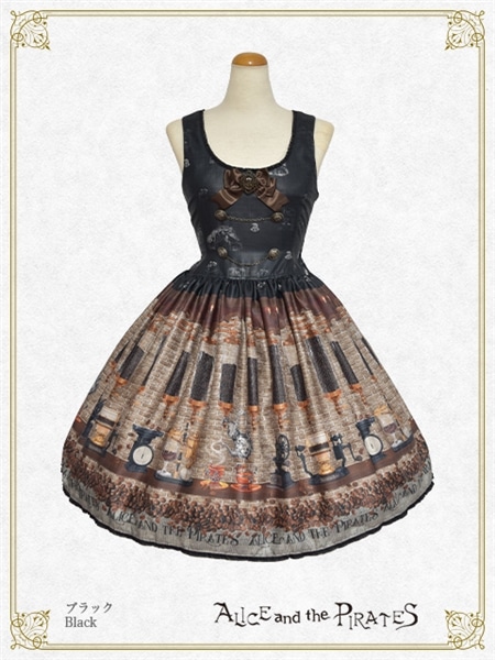 Fleeting morments ～月下の不思議な珈琲店～柄 ジャンパースカートⅠ（クロ） クロ