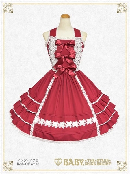 リボンリボンジェラートジャンパースカート（エンジ） エンジ