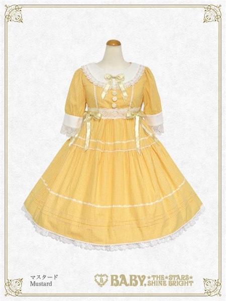 シャーメインワンピース（マスタード） マスタード