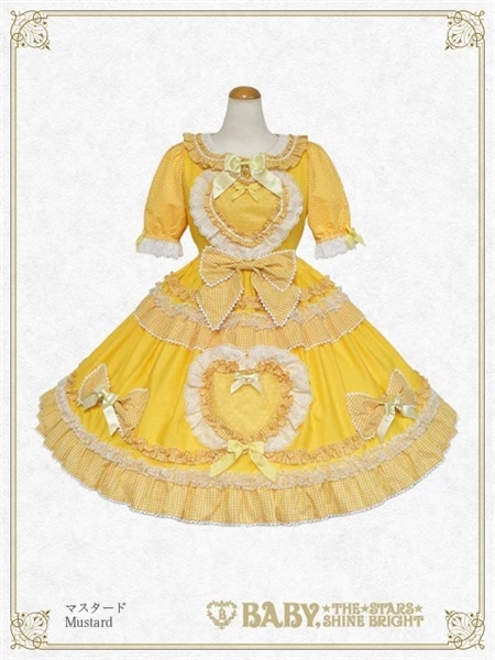 Sweet My Secret Heart ワンピース（マスタード） マスタード