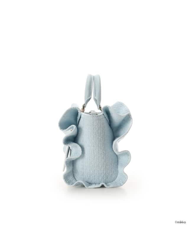 Lil ala mode×SAMANTHAVEGAコレクション ツイードフリルハンドバッグ