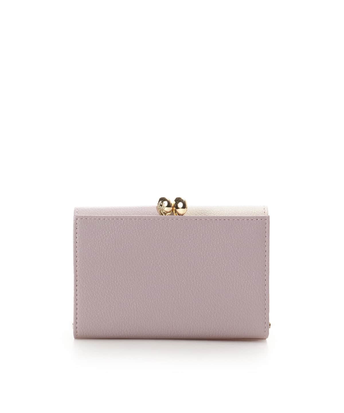 バイカラーフロントベルト 口金折財布