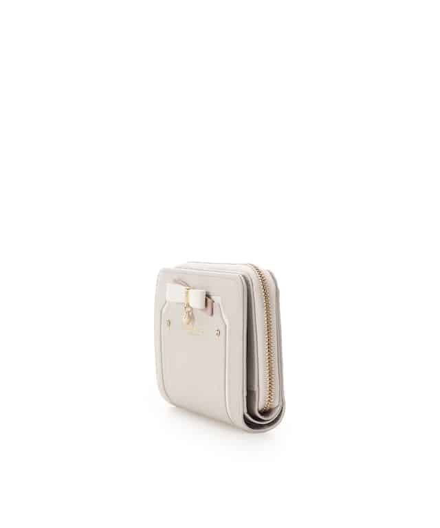 バイカラーリボン 折財布