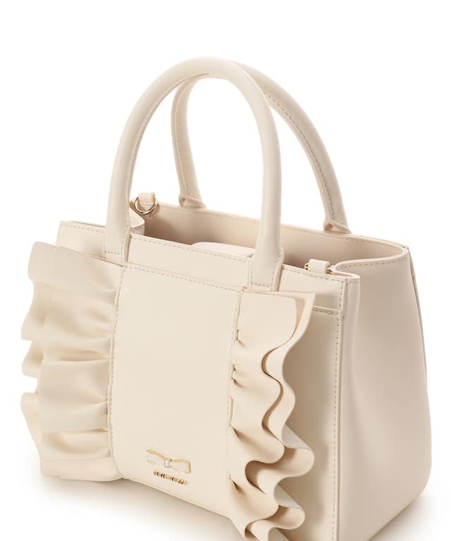 フリルリボンハンドバッグ