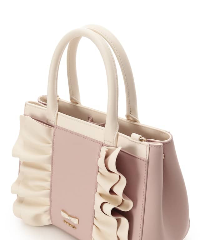 フリルリボンハンドバッグ