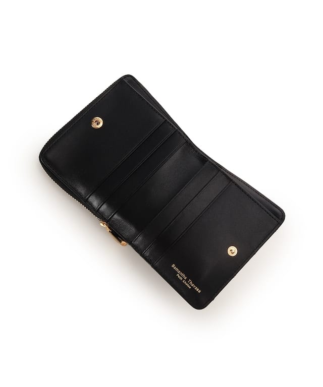 リボンキルト 折財布