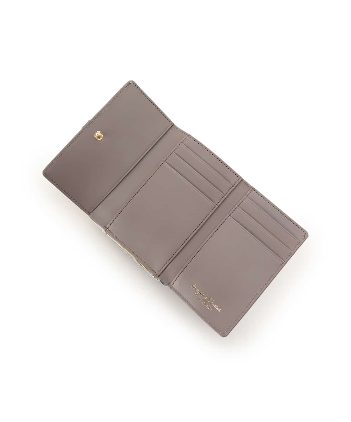 バイカラーフロントベルト 口金折財布