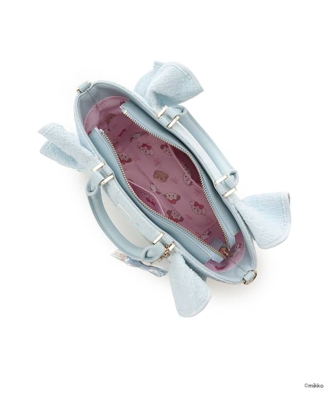 Lil ala mode×SAMANTHAVEGAコレクション ツイードフリルハンドバッグ