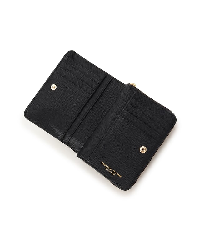 バイカラーリボン 折財布