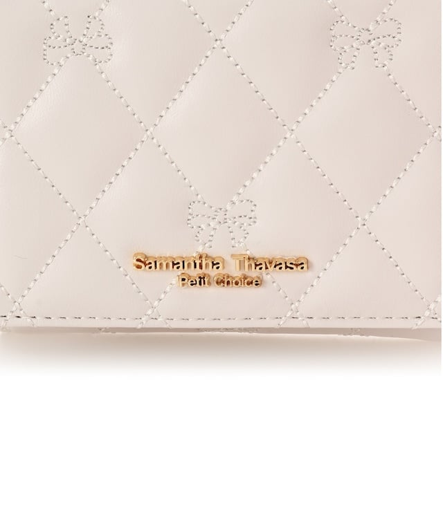 リボンキルト ミニ財布