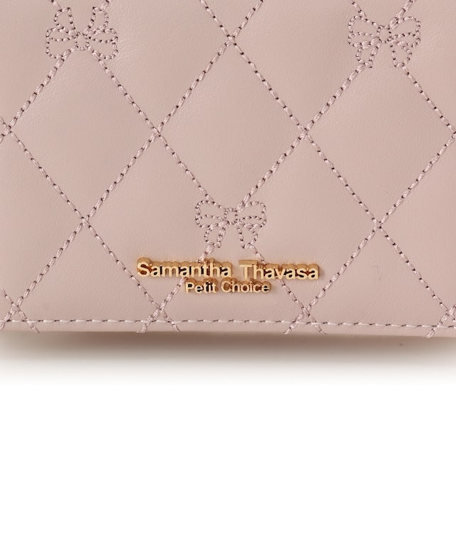 リボンキルト ミニ財布