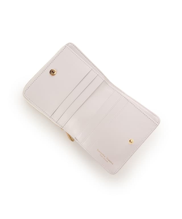 リボンキルト 折財布