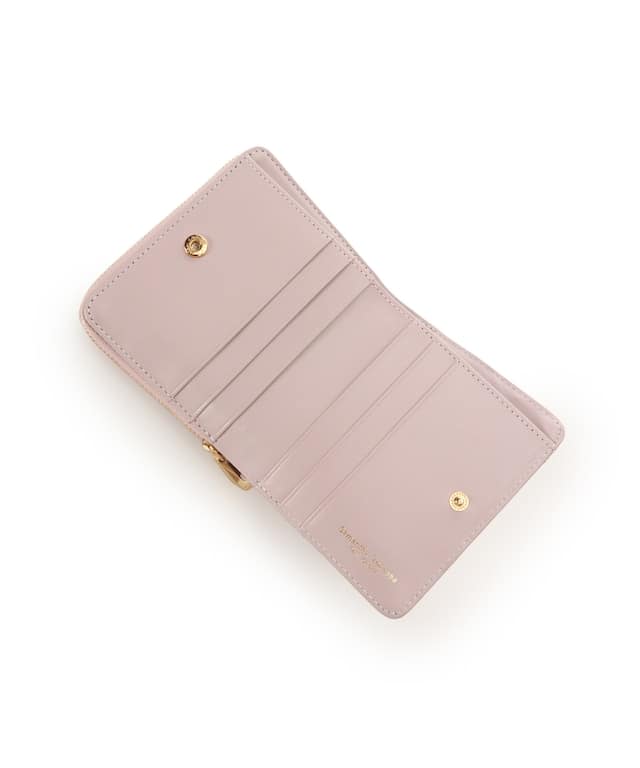 リボンキルト 折財布