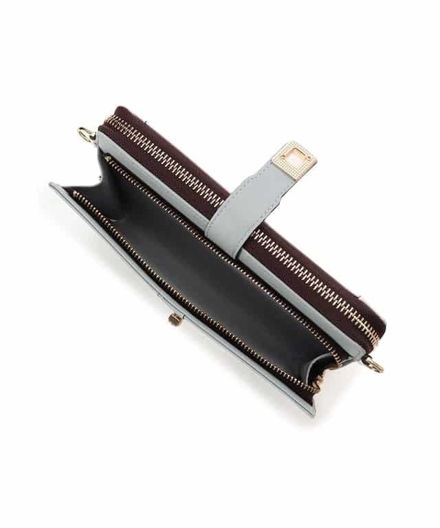シンプル2wayウォレットショルダーバッグ