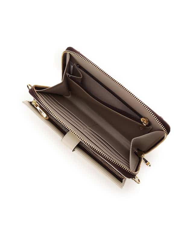 シンプル2wayウォレットショルダーバッグ