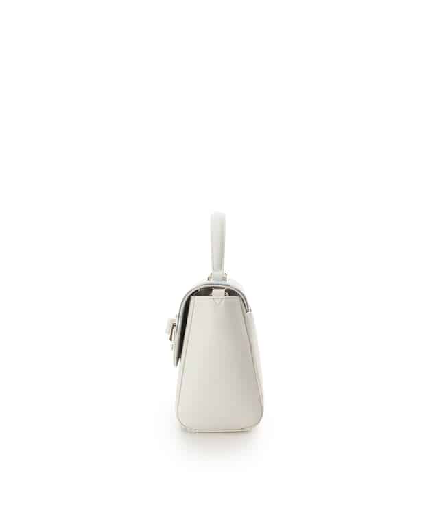 デニム調アクセントリボンショルダーバッグ