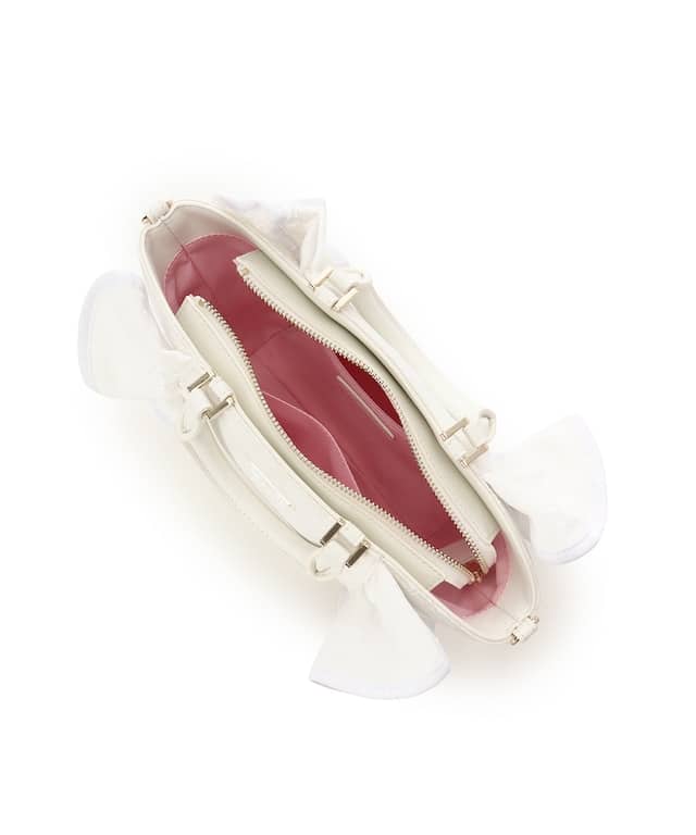 リボンフリルハンドバッグ