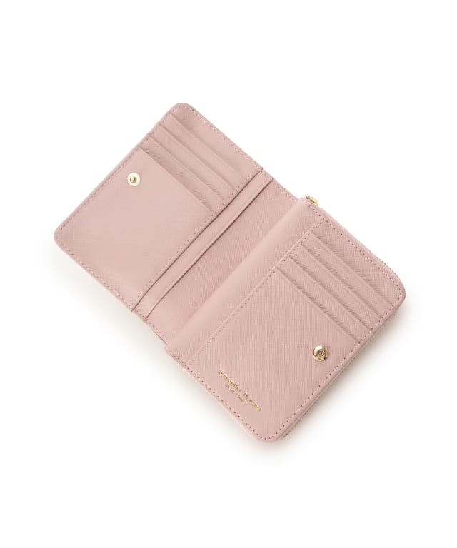 バイカラーリボン 折財布