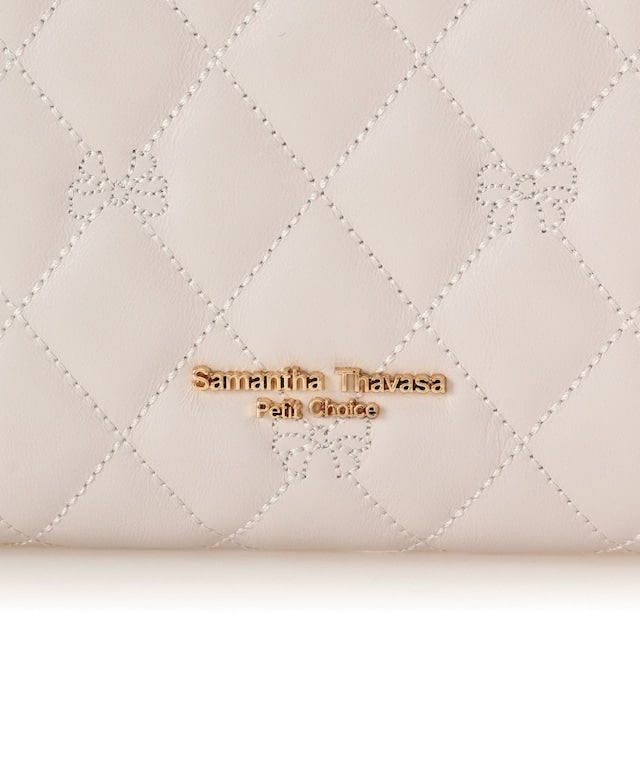 リボンキルト 折財布