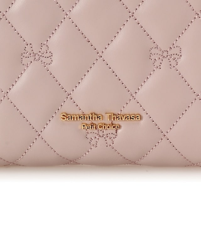 リボンキルト 折財布