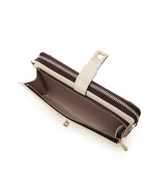 シンプル2wayウォレットショルダーバッグ