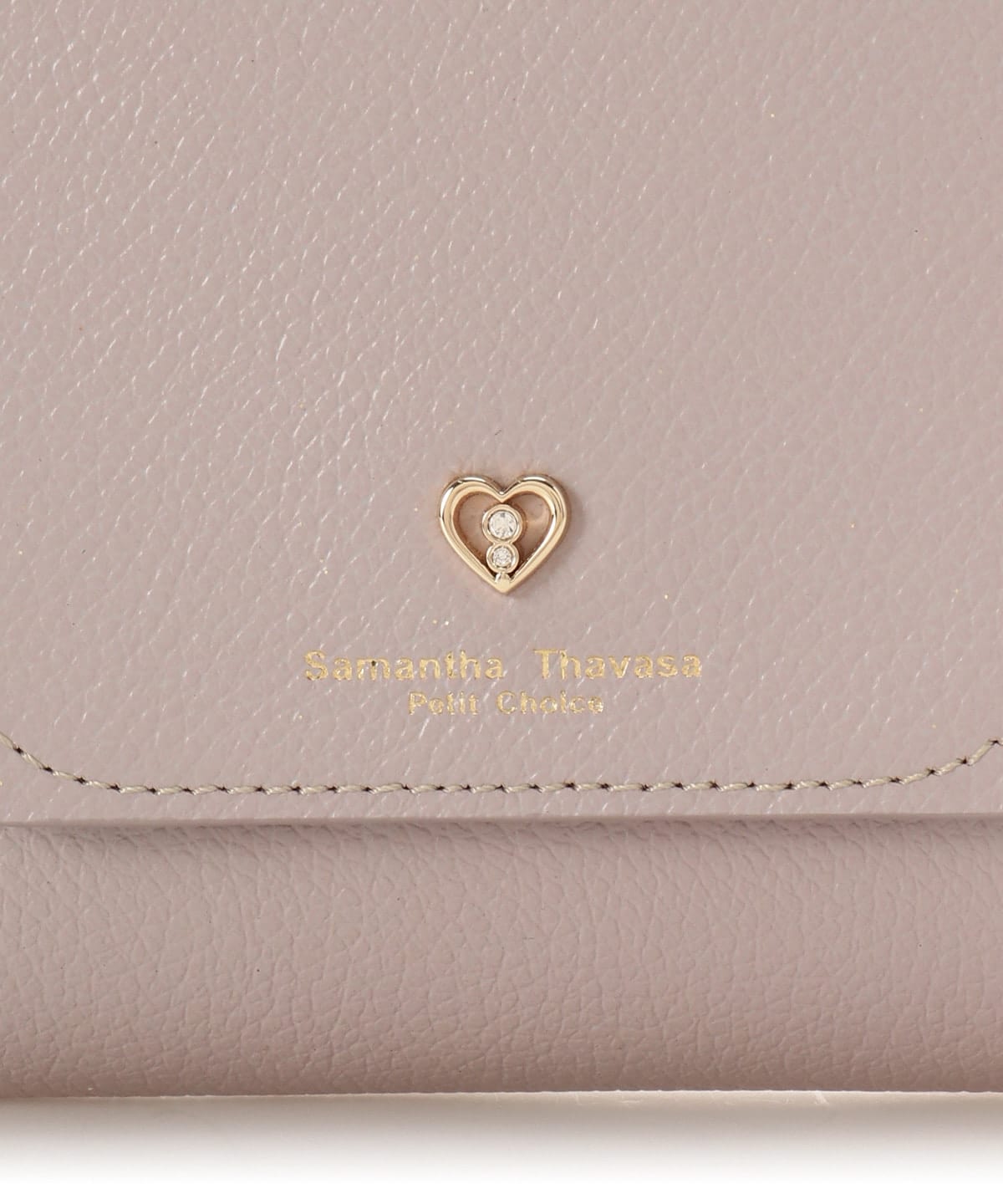 プチハート金具折財布
