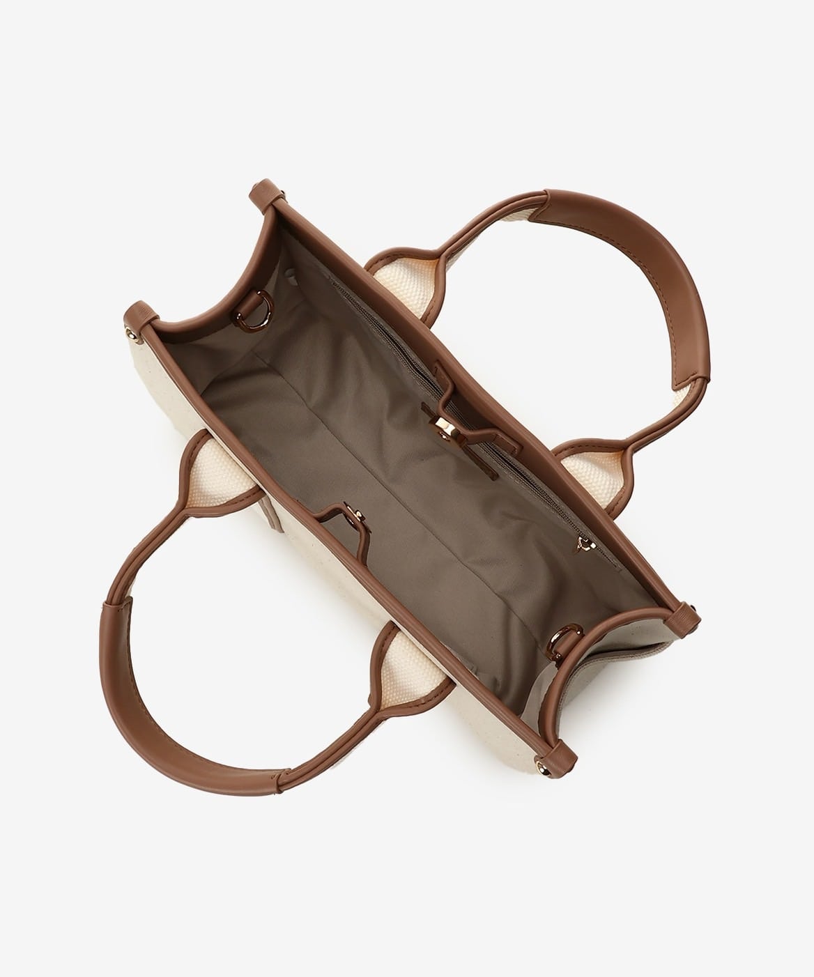 ロゴテープキャンバストートバッグ（小） オフホワイト