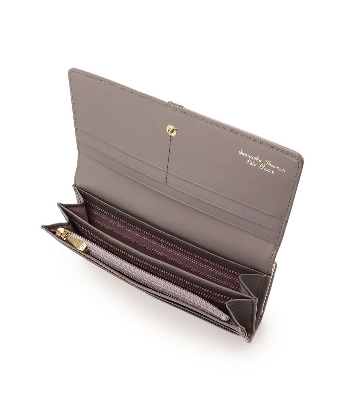 バイカラーフロントベルト 長財布