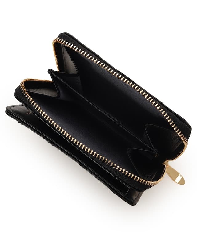 リボンキルト 折財布