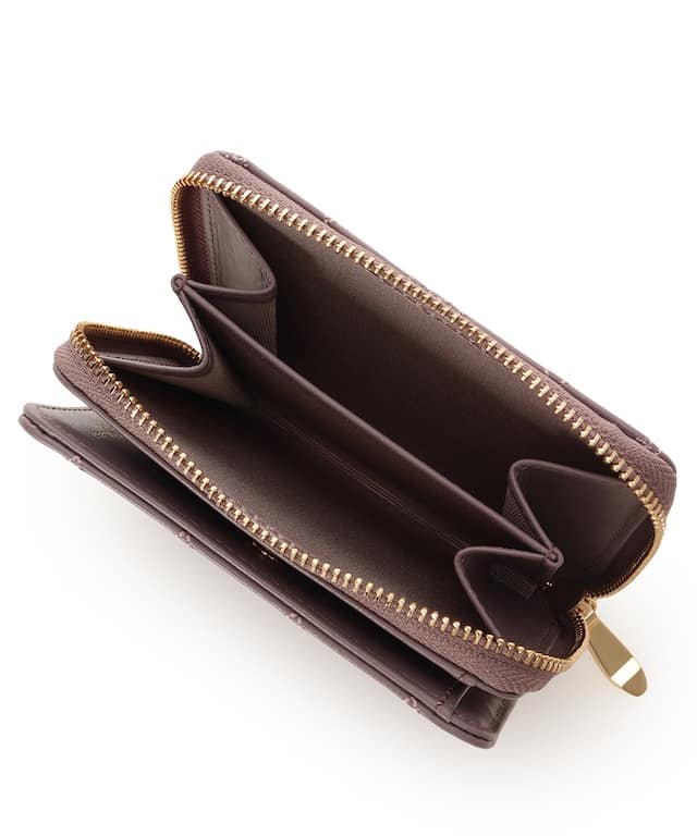 リボンキルト 折財布