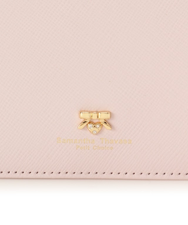プチリボン薄マチ折財布