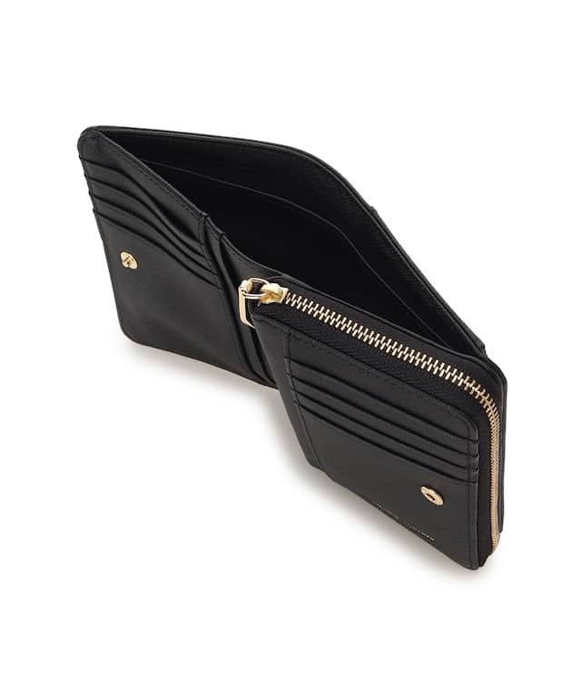 バイカラーリボン 折財布