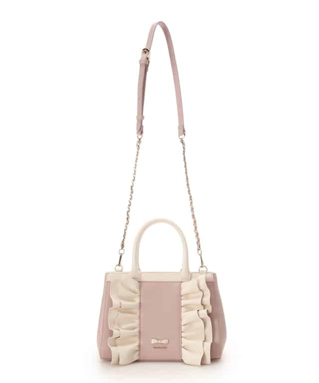 フリルリボンハンドバッグ