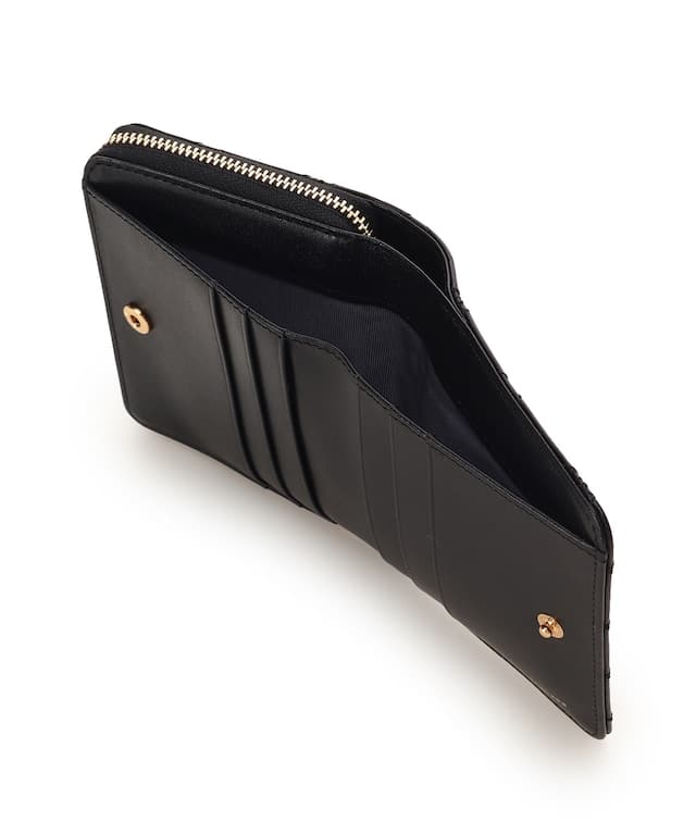 リボンキルト 折財布