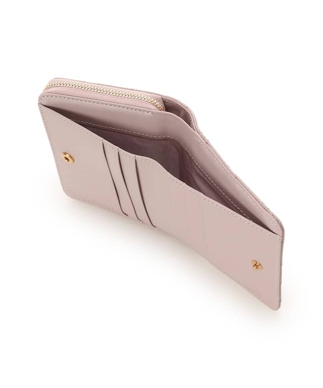 リボンキルト 折財布