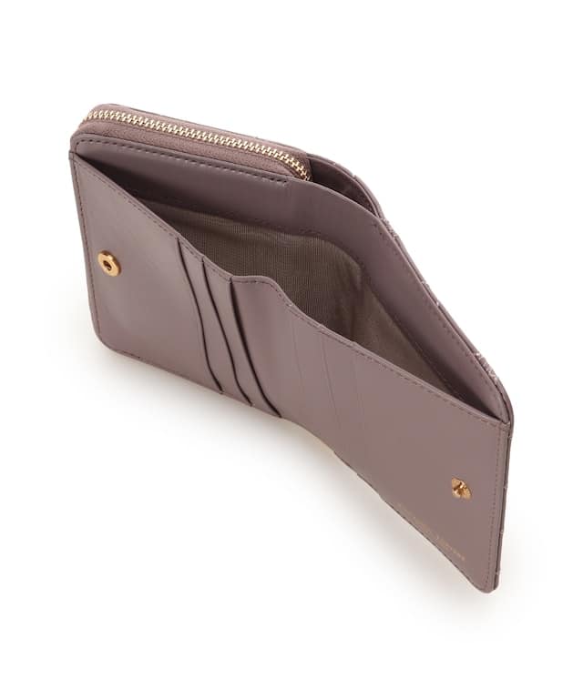 リボンキルト 折財布