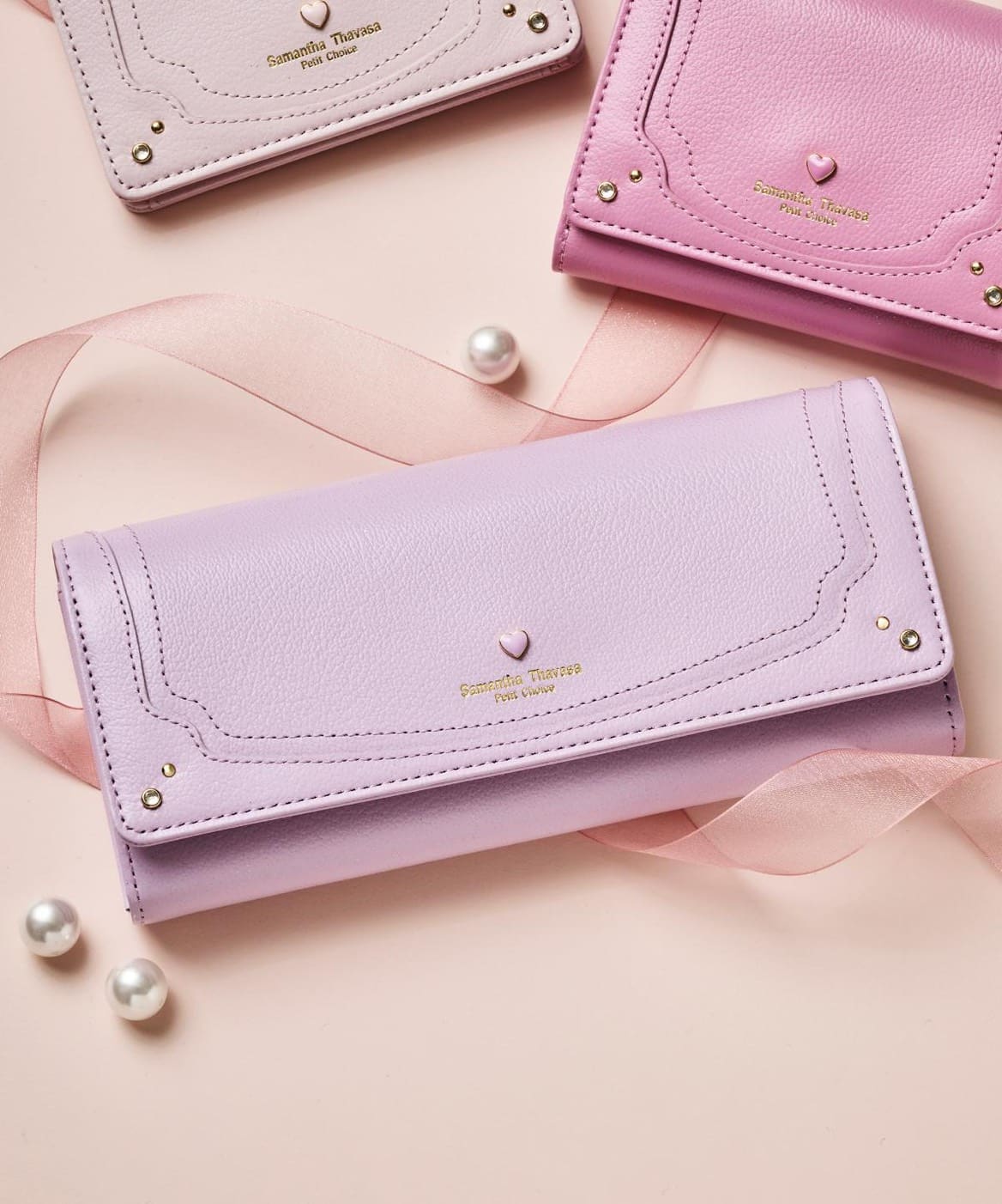 12☆良品♪カード10枚タイプ☆サラ長財布 GOLD PFEIL 長財布 レディース 本革 かぶせ 革 ゴールドカラー