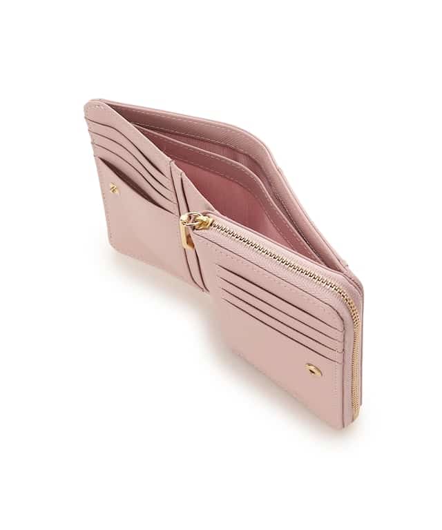 バイカラーリボン 折財布