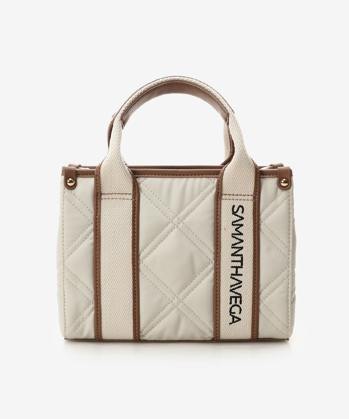 ロゴテープキルティングトートバッグ（ミニ）