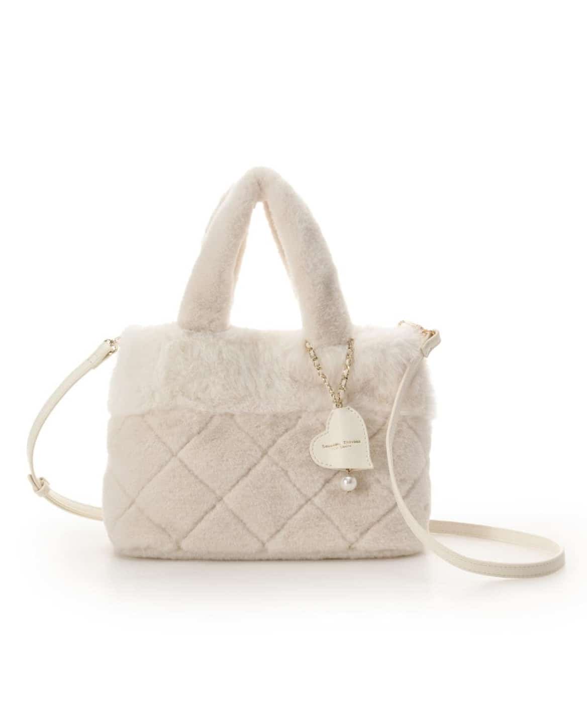 キルティングファーバッグ