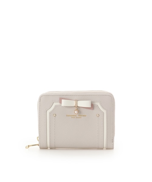 バイカラーリボン 折財布