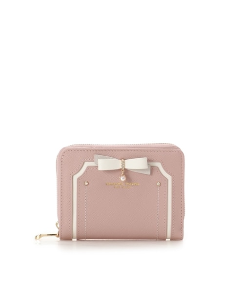 バイカラーリボン 折財布