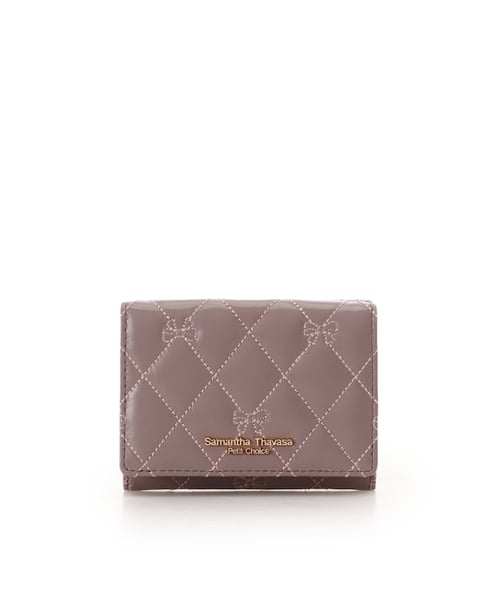 リボンキルト ミニ財布