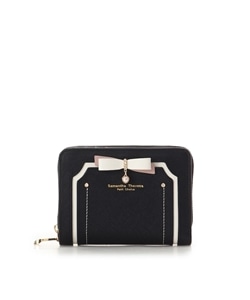 バイカラーリボン 折財布