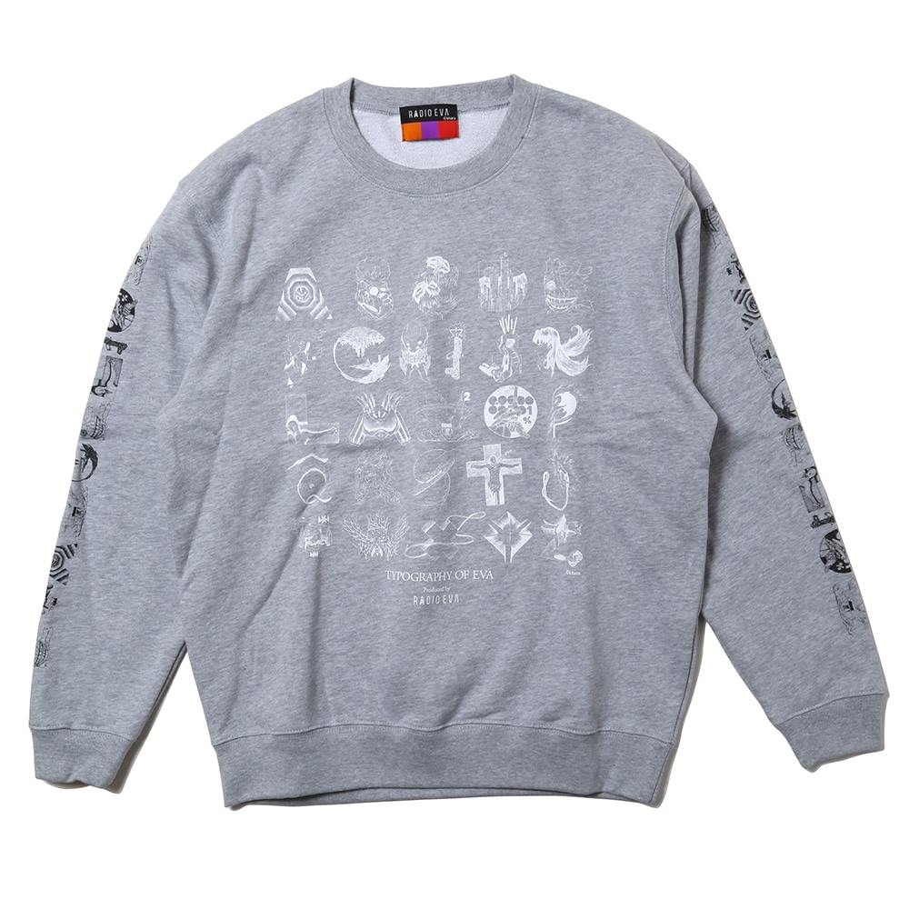 TYPOGRAPHY OF EVA Sweat (グレー) グレー L